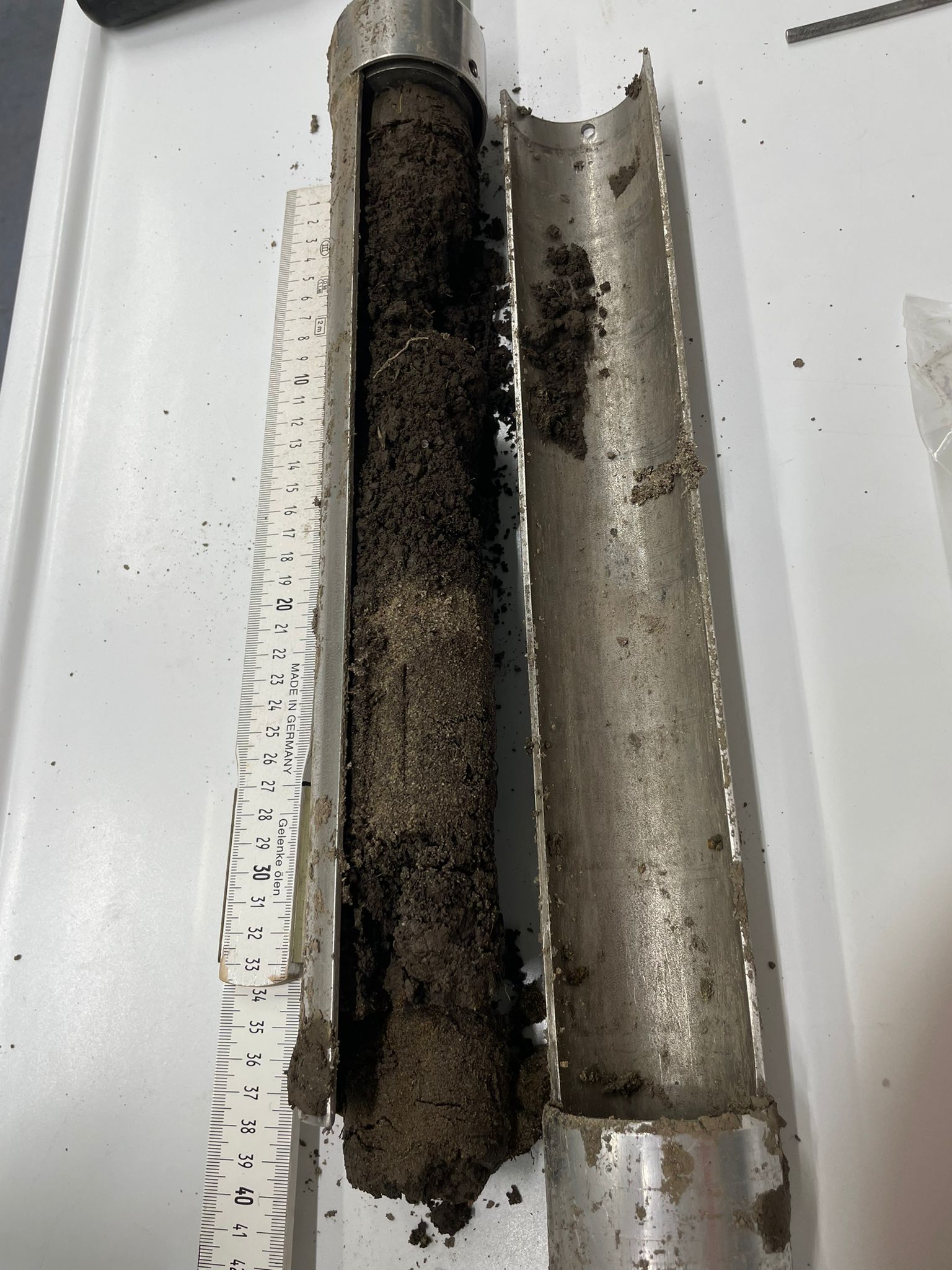 Figure 4. Example of soil core